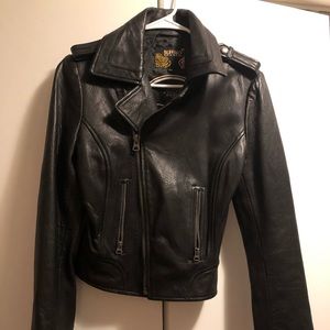 David Bitton 100% authentic leather Moto Jacket